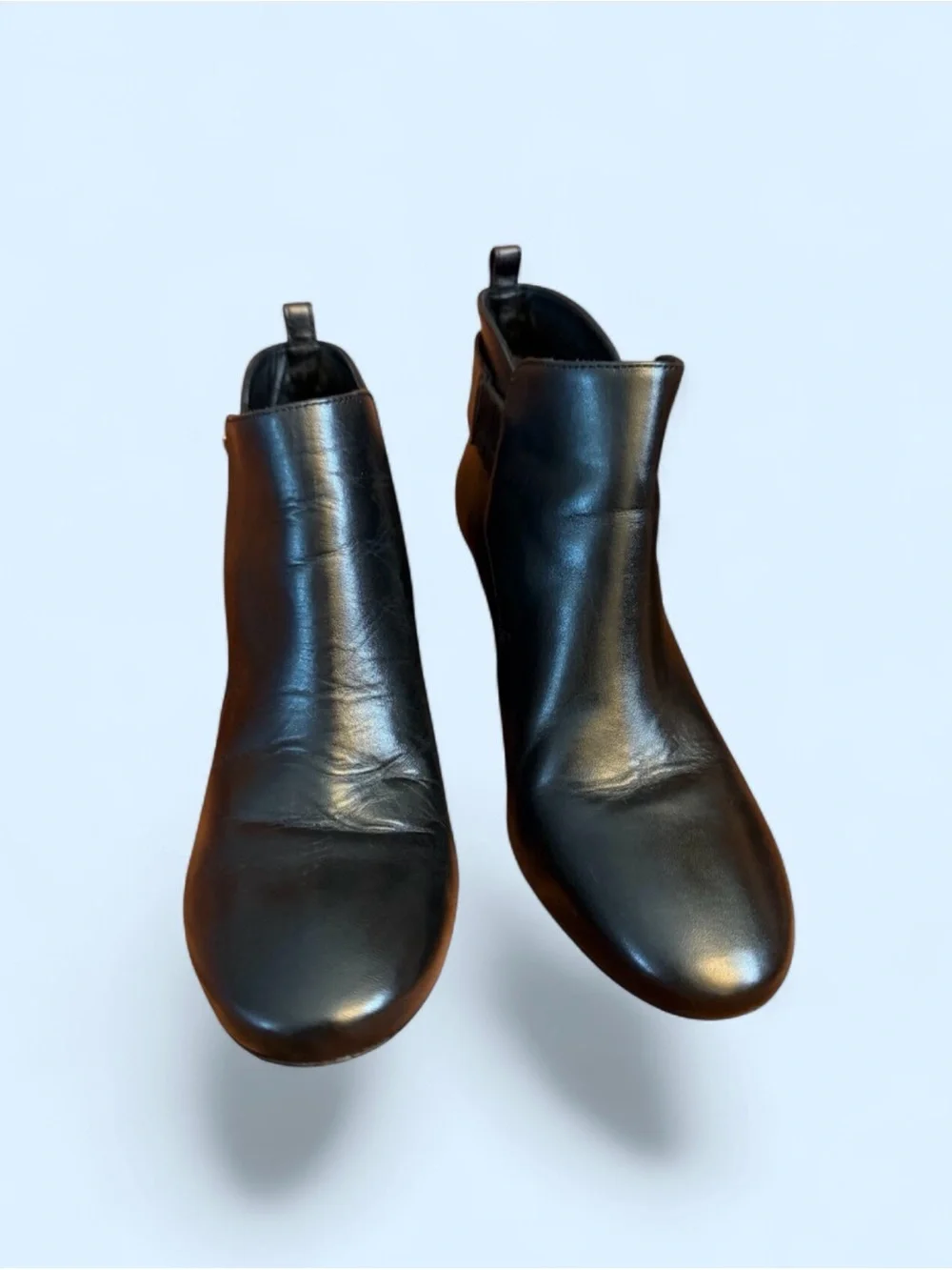 Tory Burch Black Leather Ankle Booties Sz 7M
